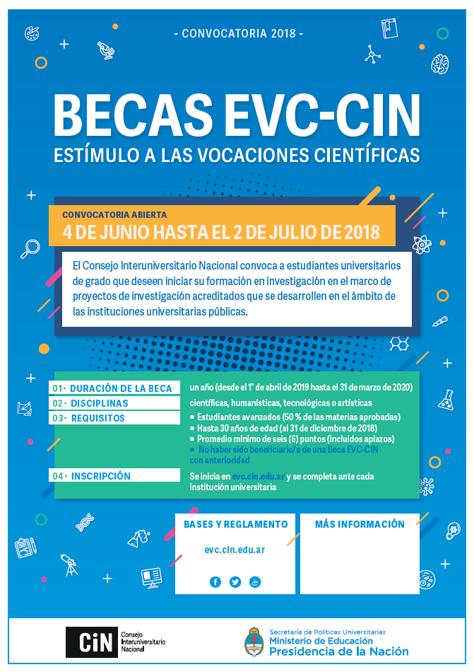 Convocatoria 2018 - Becas EVC-CIN